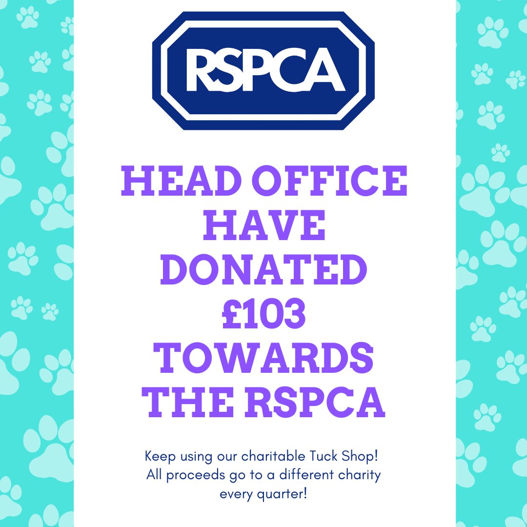 We have donated £103 towards RSPCA (1)